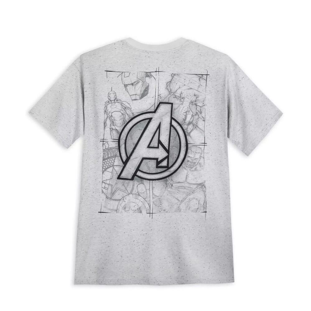 Disney Marvel The Avengers 60th Anniversary T-Shirt Gray Men’s Large NWT